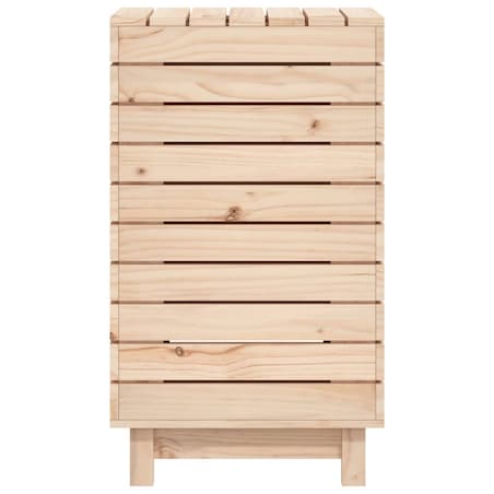 vidaXL Kosz na pranie, 44x44x76 cm, lite drewno sosnowe