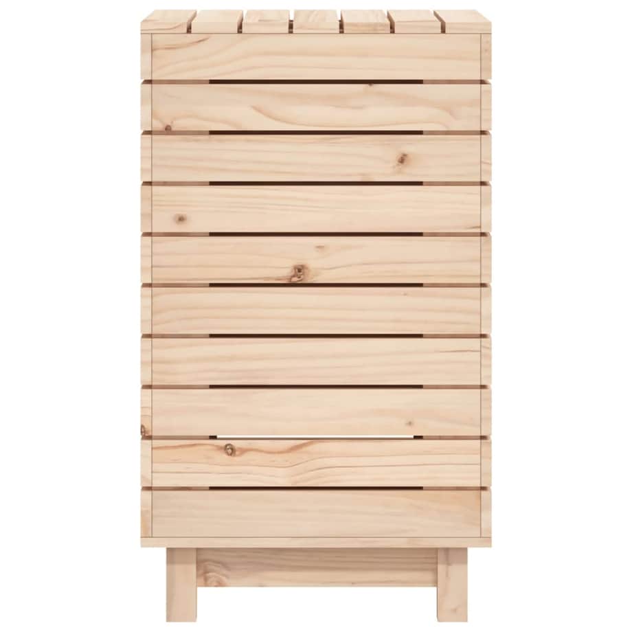 vidaXL Kosz na pranie, 44x44x76 cm, lite drewno sosnowe