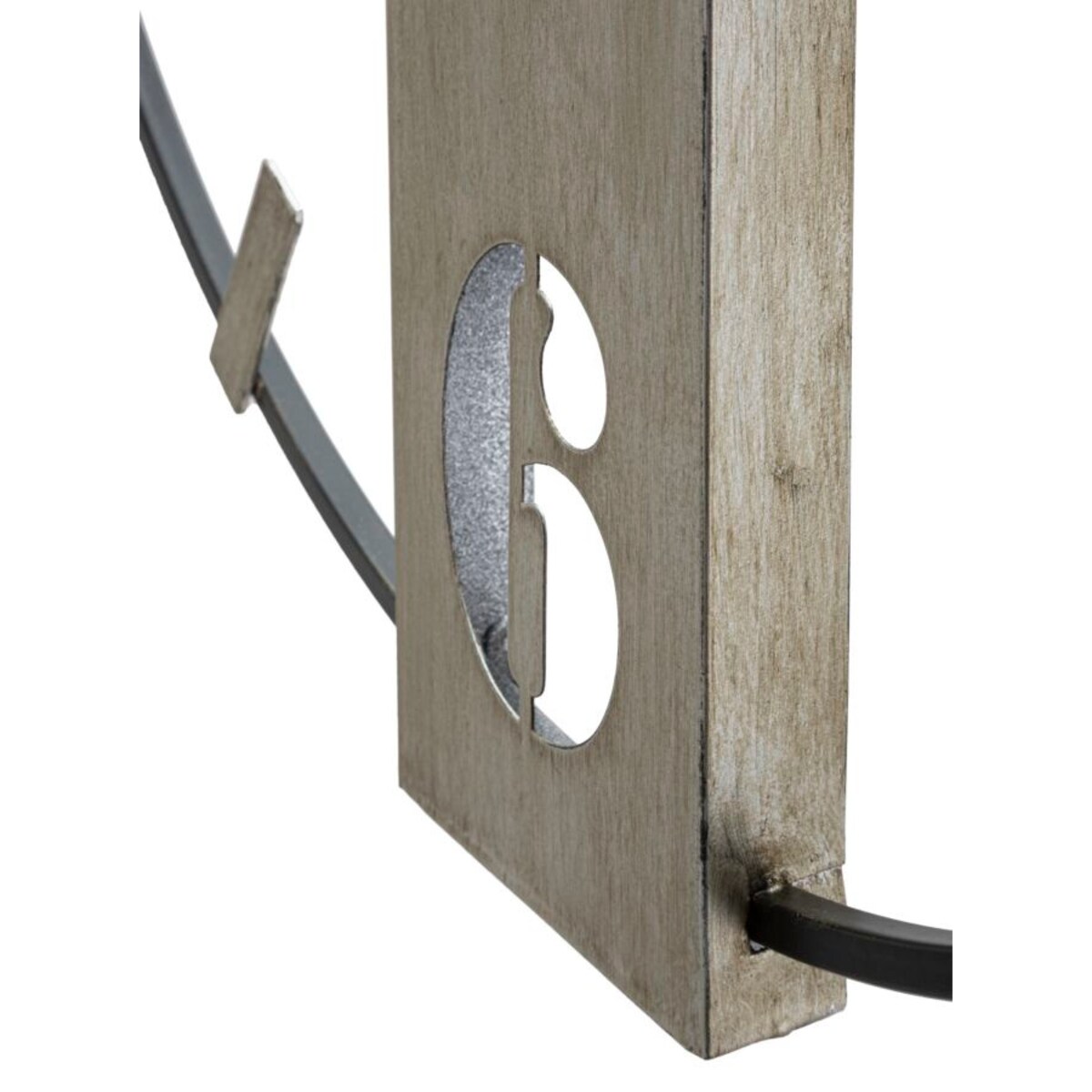 Zegar ścienny SILVERY, metalowy, biały, 61x63 cm