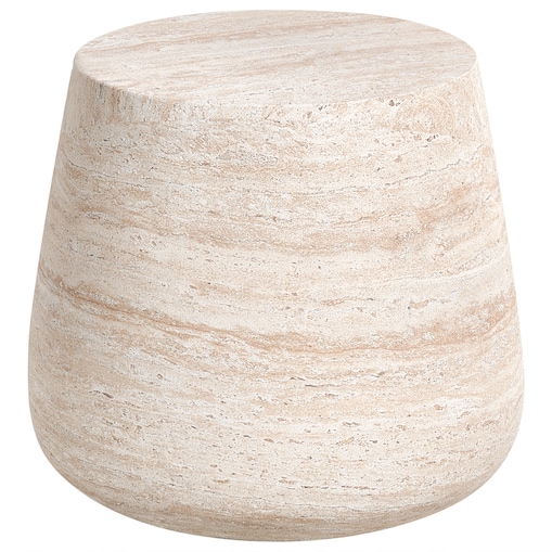 Stolik pomocniczy BIENTINO 46 cm 46 cm Efekt trawertynu