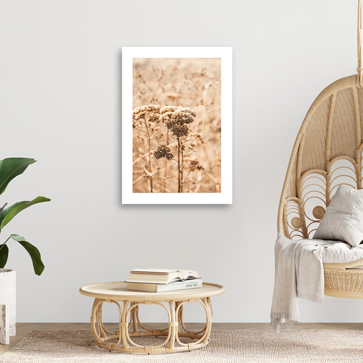 Obraz na płótnie, Beżowe trawy