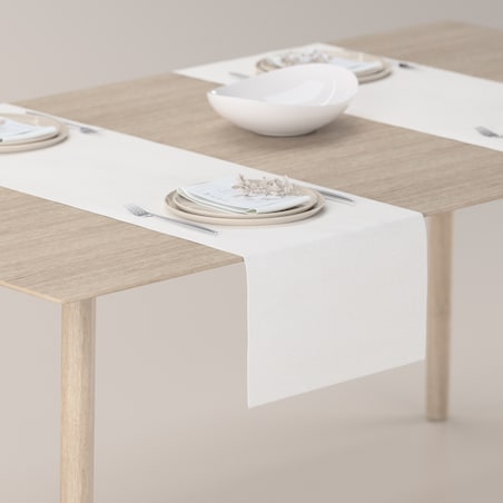 Bieżnik prostokątny 40x130 białoszary