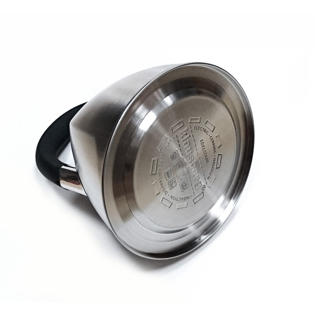 Czajnik stalowy z gwizdkiem 2.2L srebrny Inox KLAUSBERG