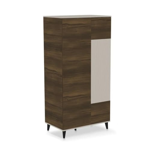 Szafa dwudrzwiowa RANDOM 2 S-1 90cm orzech/kaszmirowa