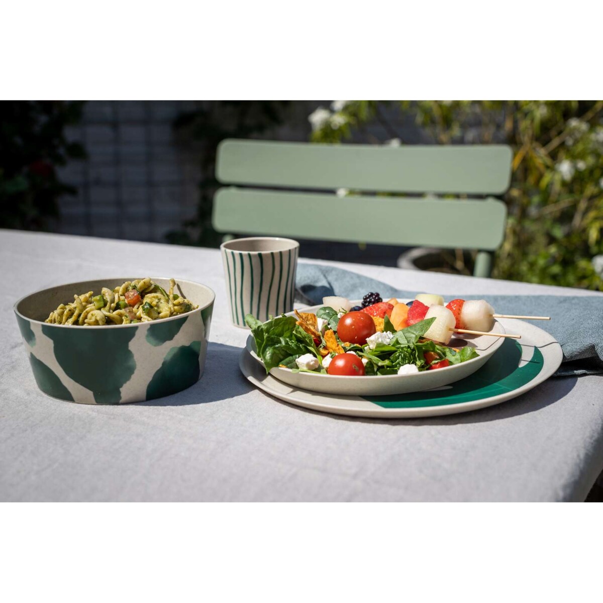 Duży talerz, MONSTERA, Ø25,5 cm, 4 sztuki, nature desert, KOZIOL