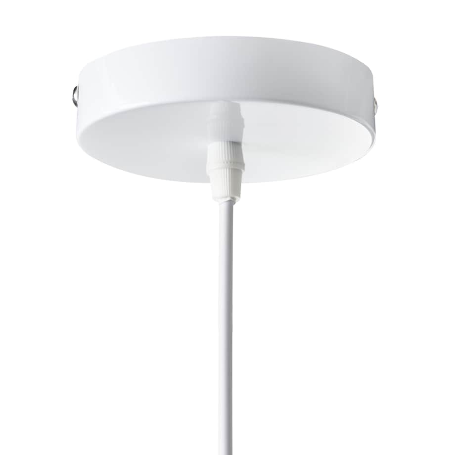Lampa wisząca GOELETTE Jedwab syntetyczny Biały
