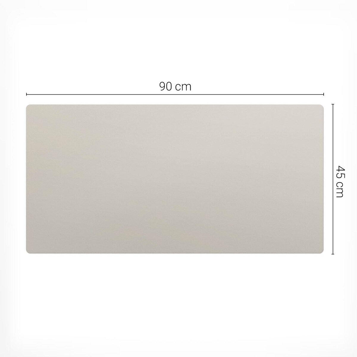 Kremowa mata na biurko Kolor Jasnokremowy, 90x45 cm