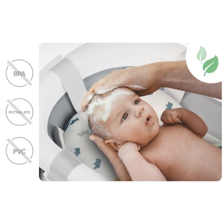Wanienka składana dla dziecka niemowląt Ricokids termometr LCD poduszka + stojak
