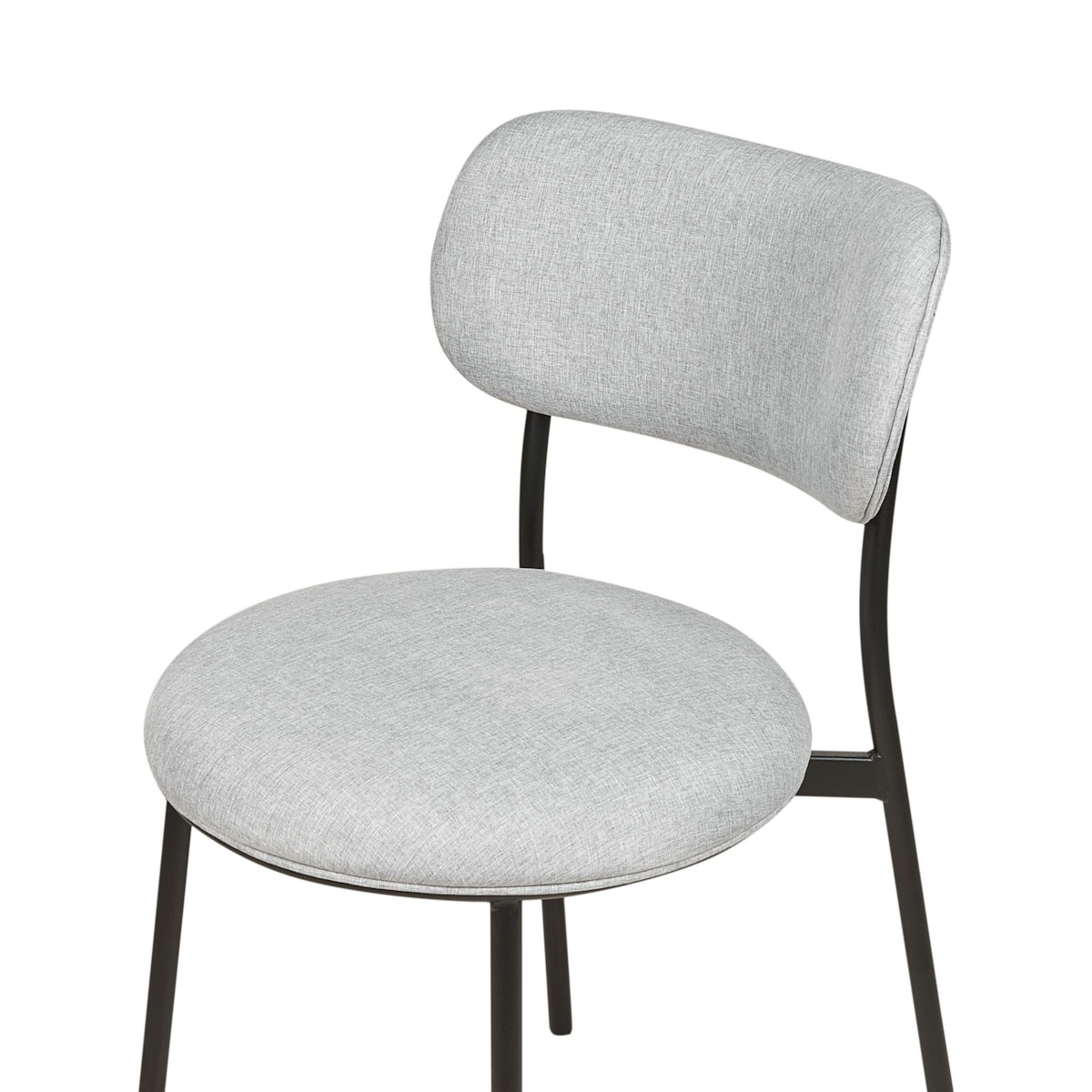 Zestaw 2 krzeseł do jadalni szary CASEY