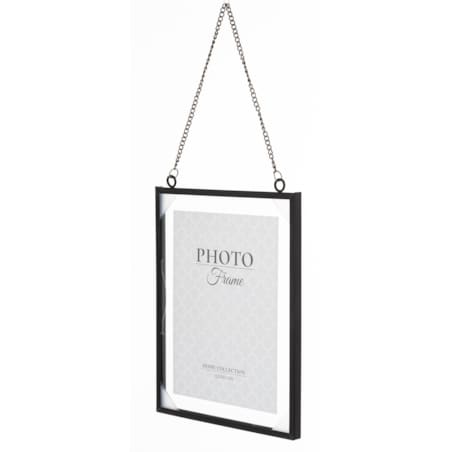 Ramka wisząca na łańcuszku 43x19,5x1,5 cm RANTE-4 czarna small