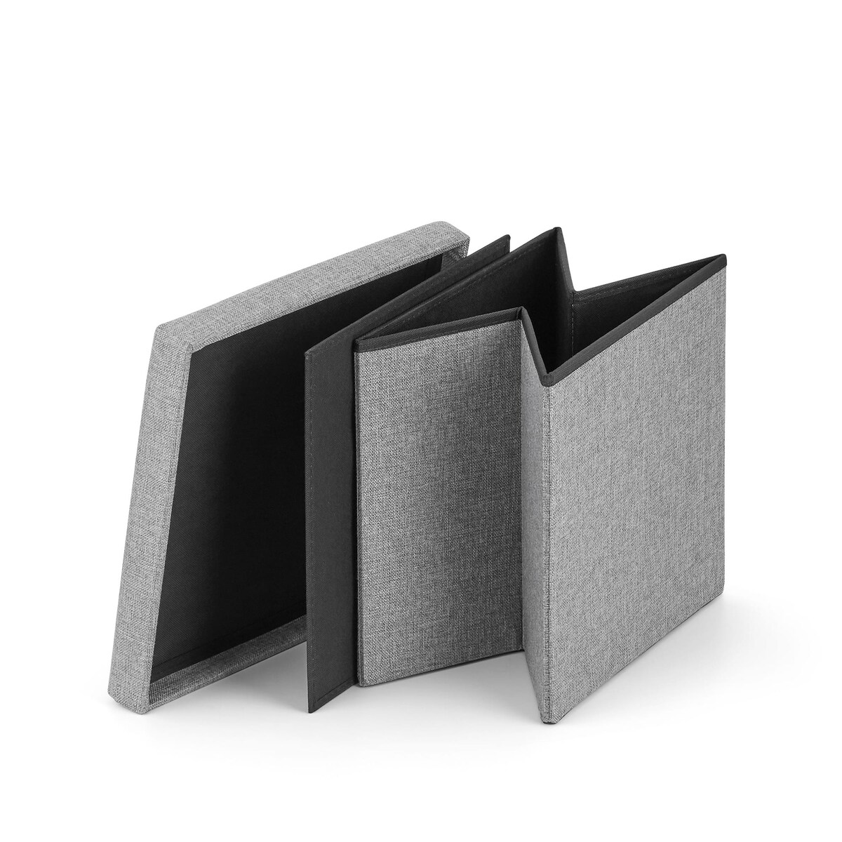 Pufa Składana M - 30X30X30 Cm Szara