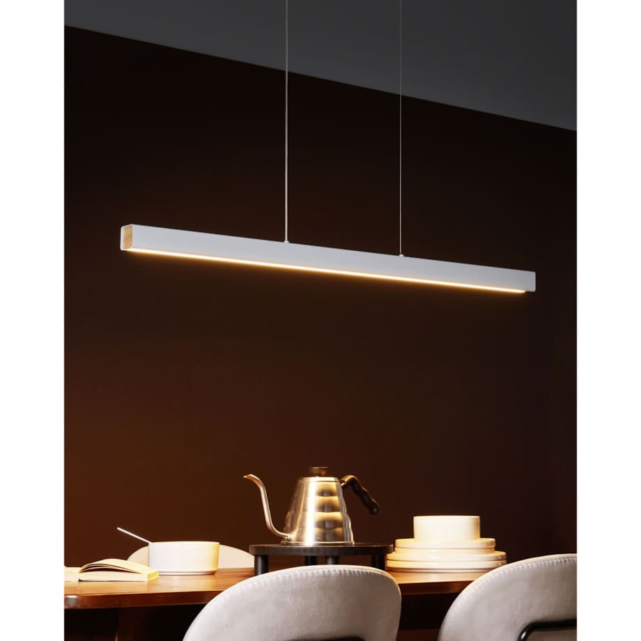 Lampa wisząca LED ARENAS Z pilotem Biały