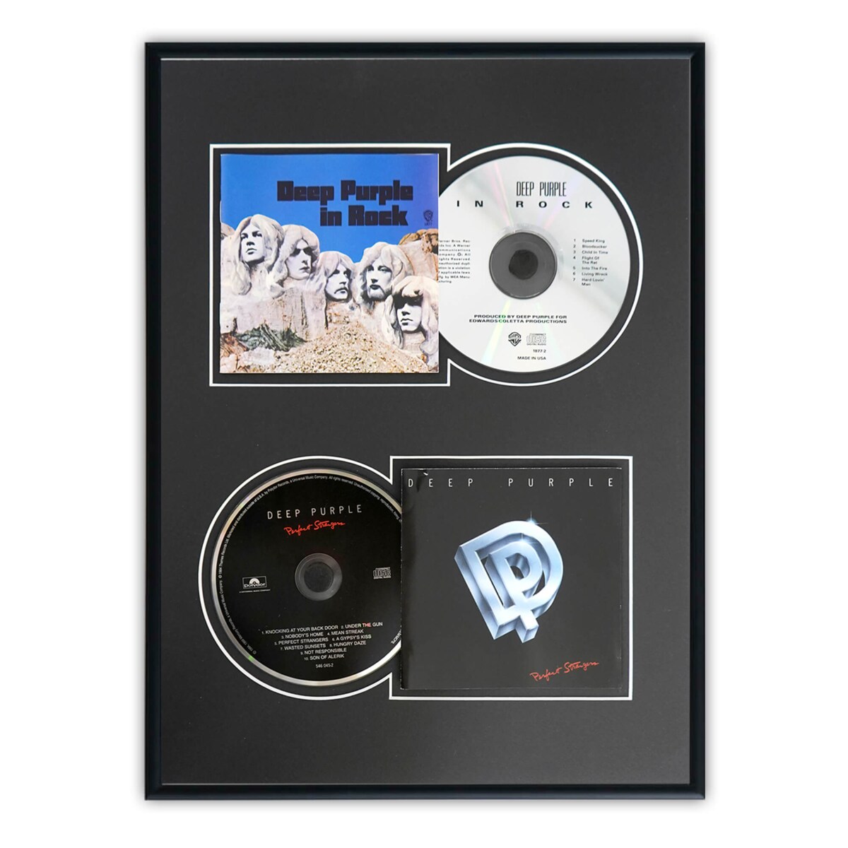 Ramka na 2 płyty CD w kolorze czarnym. Ramka aluminiowa o rozmiarze 30x40 cm LUCA®