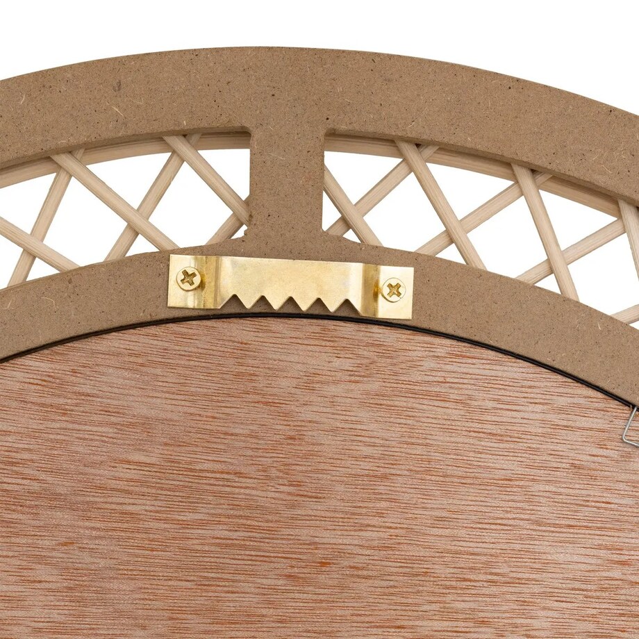 Rattanowe lustro półowalne Anahi 87x47 cm