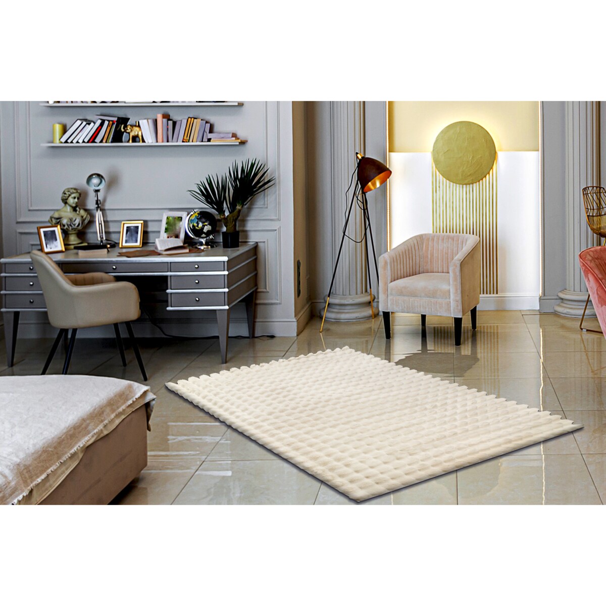 Dywan BUBBLE kość słoniowa 12 IMITACJA 200x290 cm