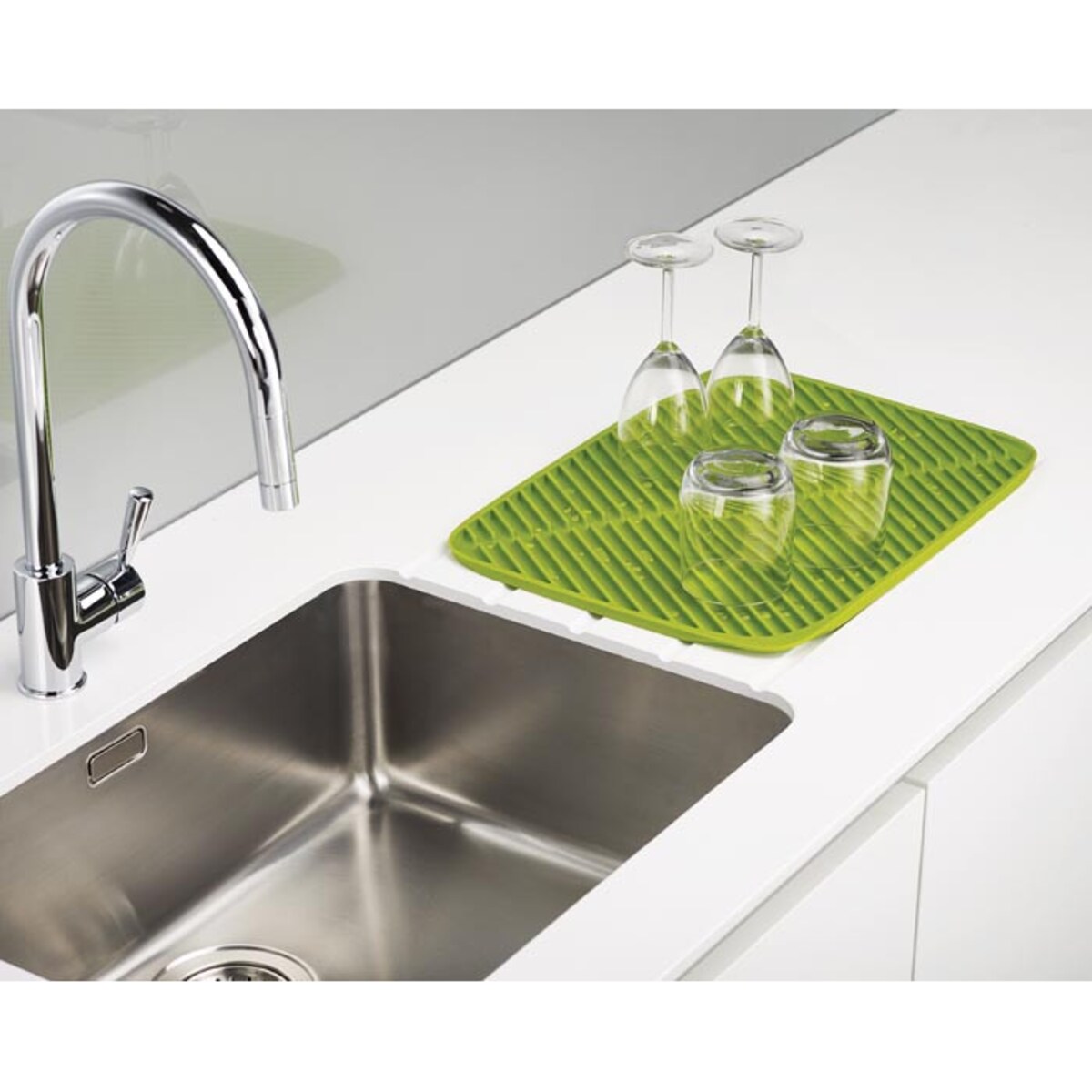 Ociekacz Flume L NEW grafitowy, 31.4 x 43.4 x 0.9 cm, Joseph Joseph