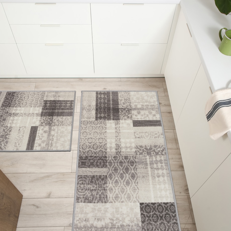 Chodnik Antypoślizgowy Vita 60x100 cm Patchwork Beżowy