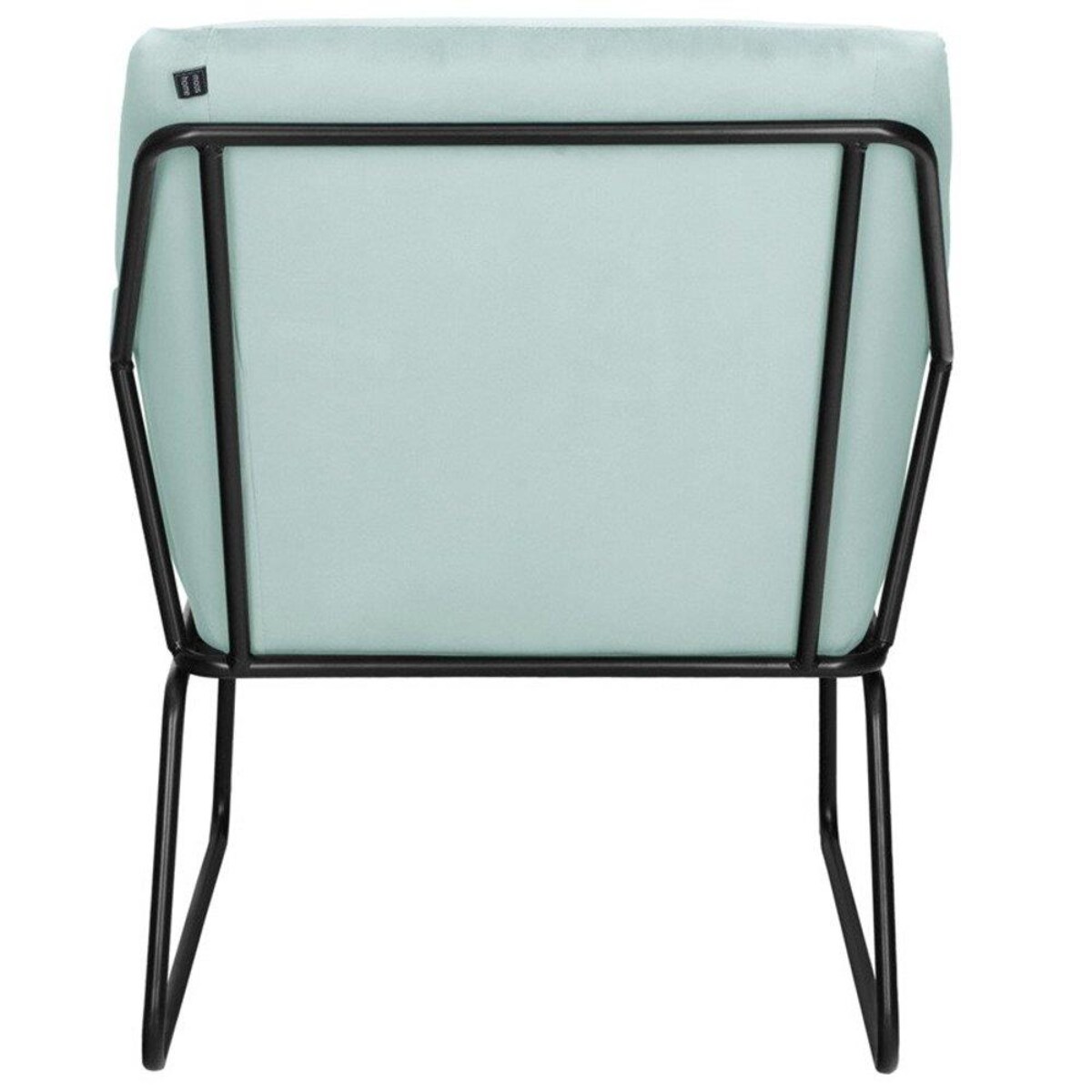 Fotel welur Fluence ST-25073-M Moos Home na stelażu metalowym miętowy