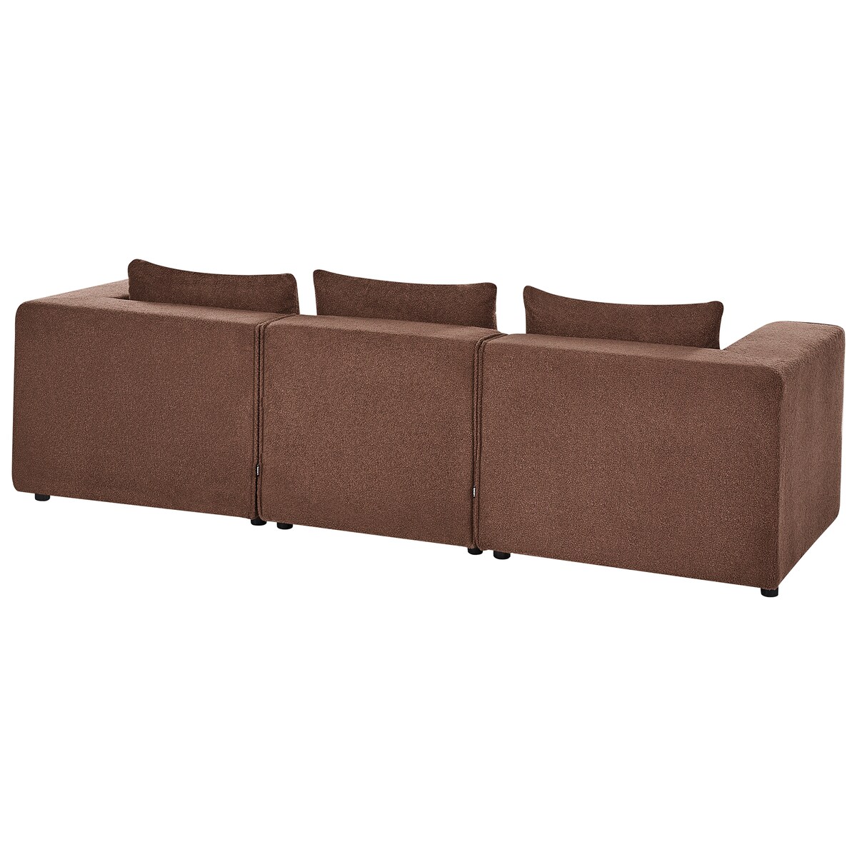 Sofa modułowa dla 3 osób AXEBO Boucle Brązowy