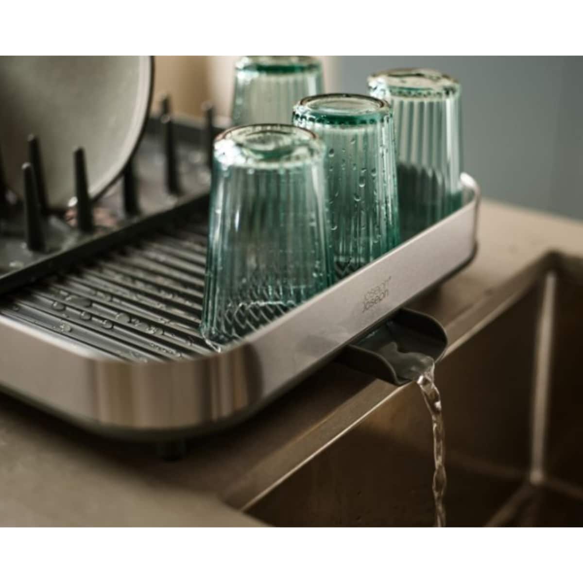 Rozsuwana suszarka do naczyń (stalowa) Extend Duo Joseph Joseph