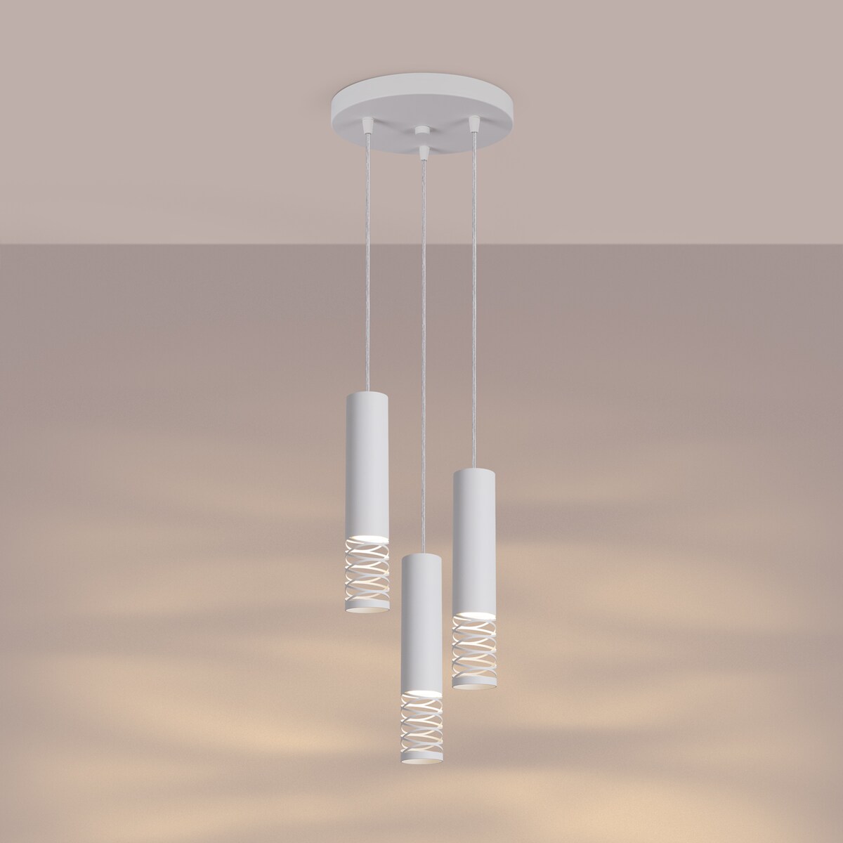 Lampa wisząca LAMI 3P biały