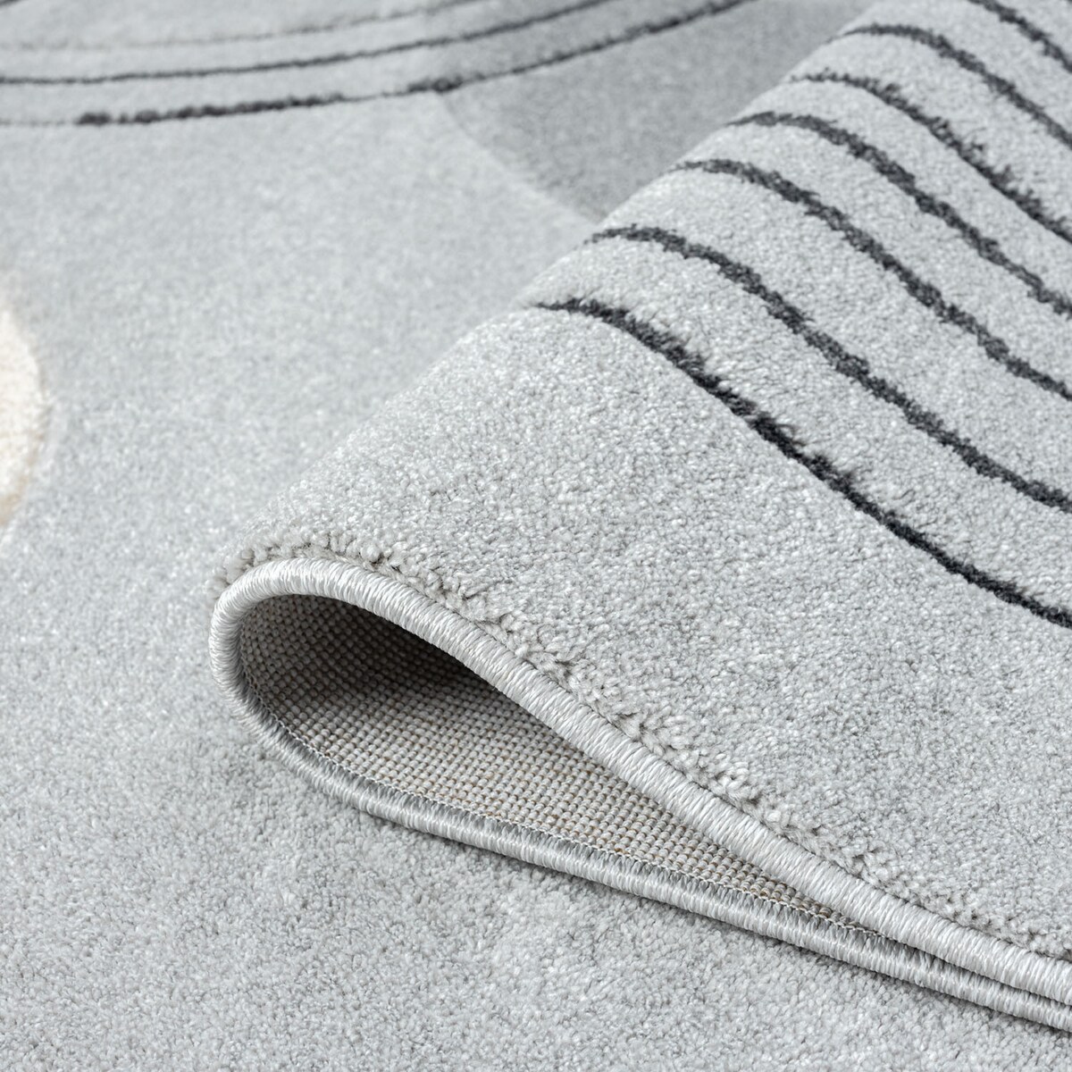 Dywan z rzeźbionym runem Bonny 71570 szary, geometryczny 80x150