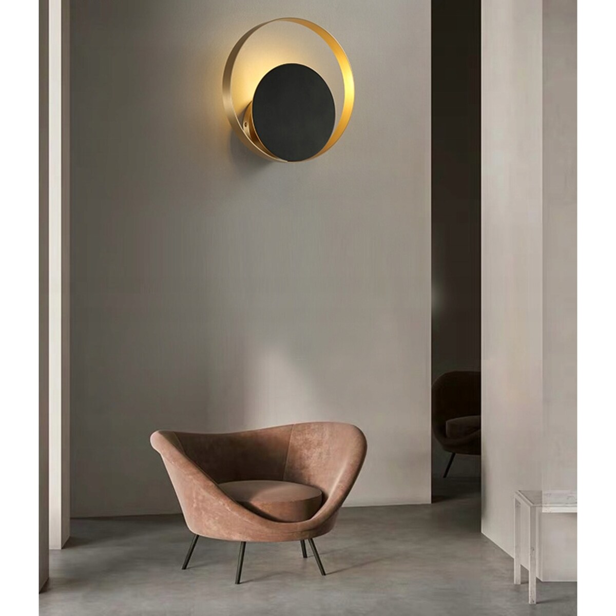 Lampa Ścienna Kinkiet Led Gold Złoty Glamour 5W