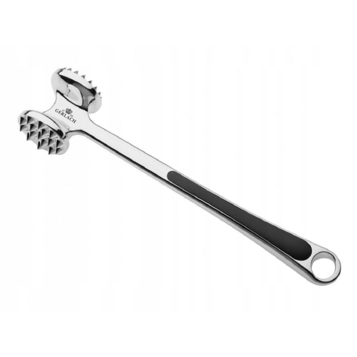 Gerlach Solid Tłuczek metalowy do mięsa Ciężki Dwustronny Ząbki młotek