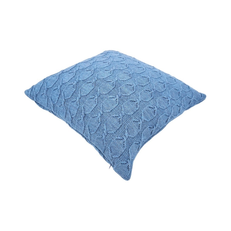 Poszewka na poduszkę z wełną z Alpaki 45x45 cm MODENA NIEBIESKI