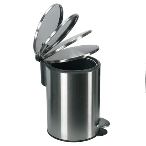 Kleine Wolke Silence Kosz łazienkowy chrom wkład/ciche zamykanie 3 litry