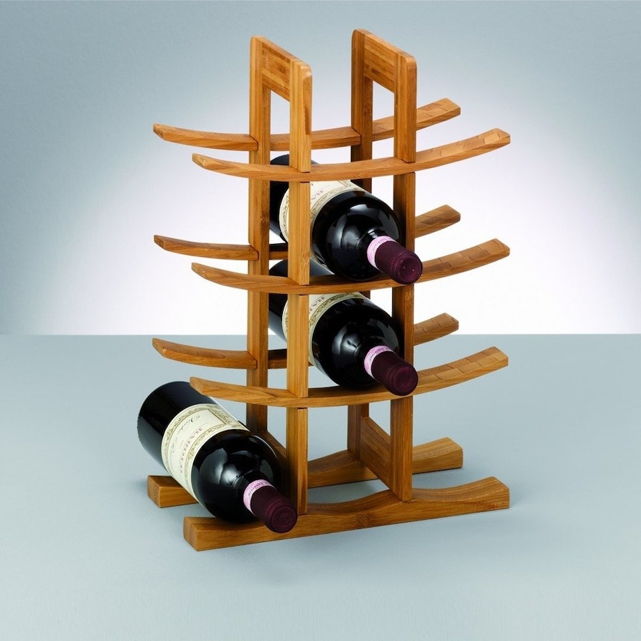 Bambusowy stojak na wino - 12 butelek, ZELLER