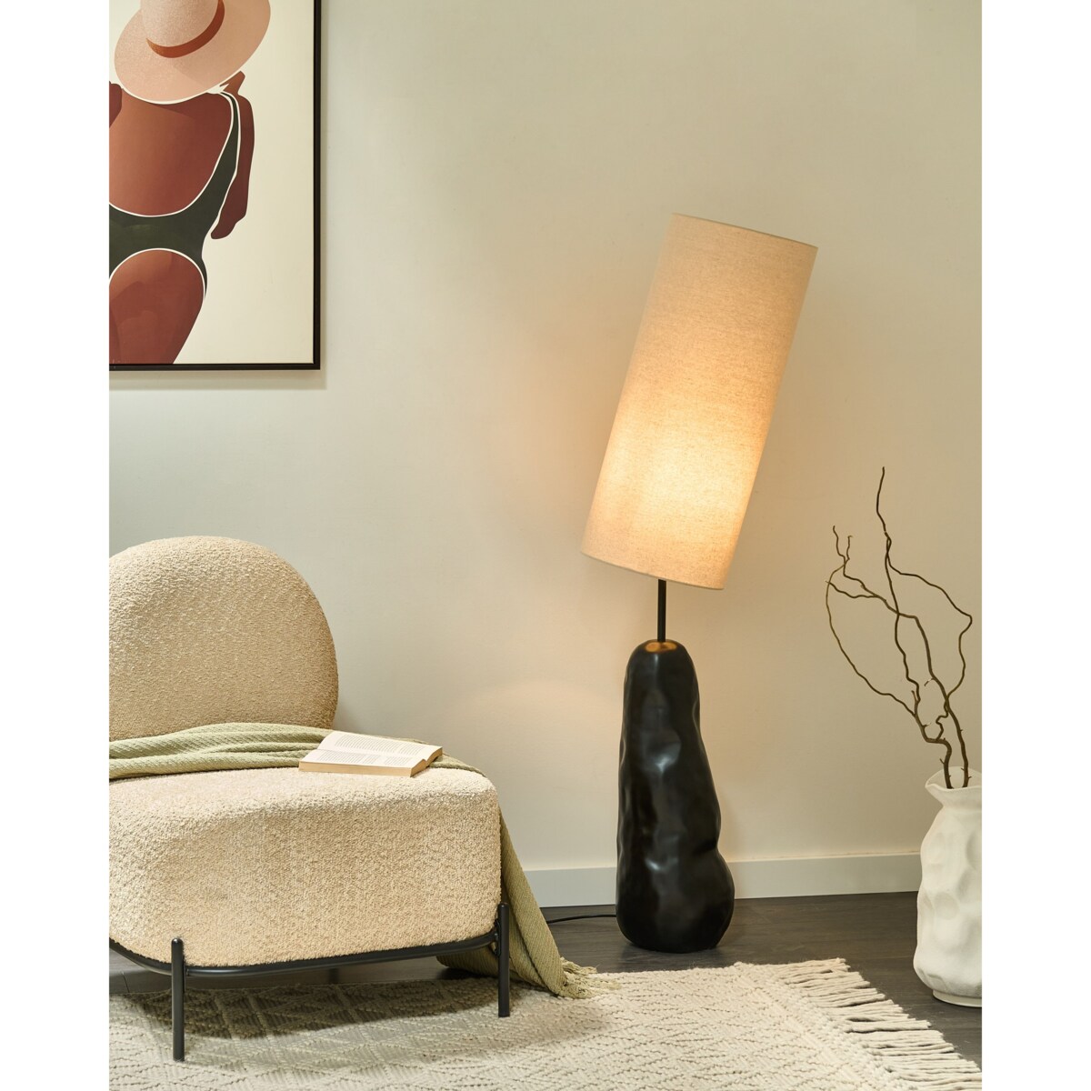 Lampa podłogowa SELB Ceramika Czarny