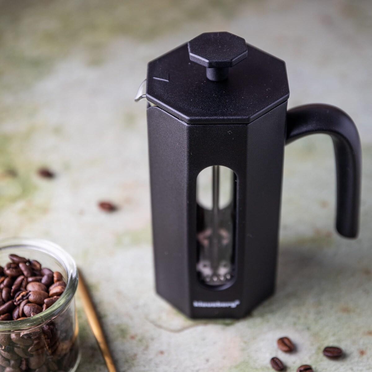 Zaparzacz do kawy herbaty 0.35L French Press czarny KLAUSBERG