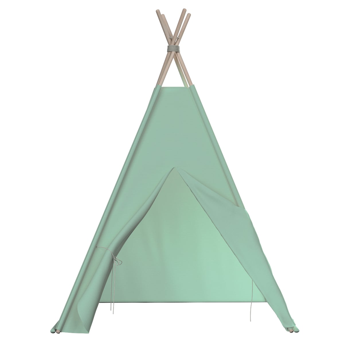 Tipi, zieleń eukaliptusa, 110 x 110 x 155 cm, Happiness