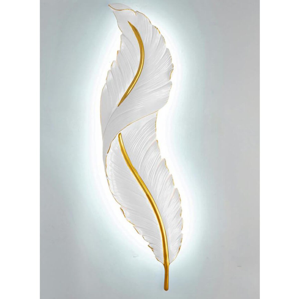 Ścienna lampa ledowa Ikar MSE010100387 Moosee 15W 3000K pióro białe złote