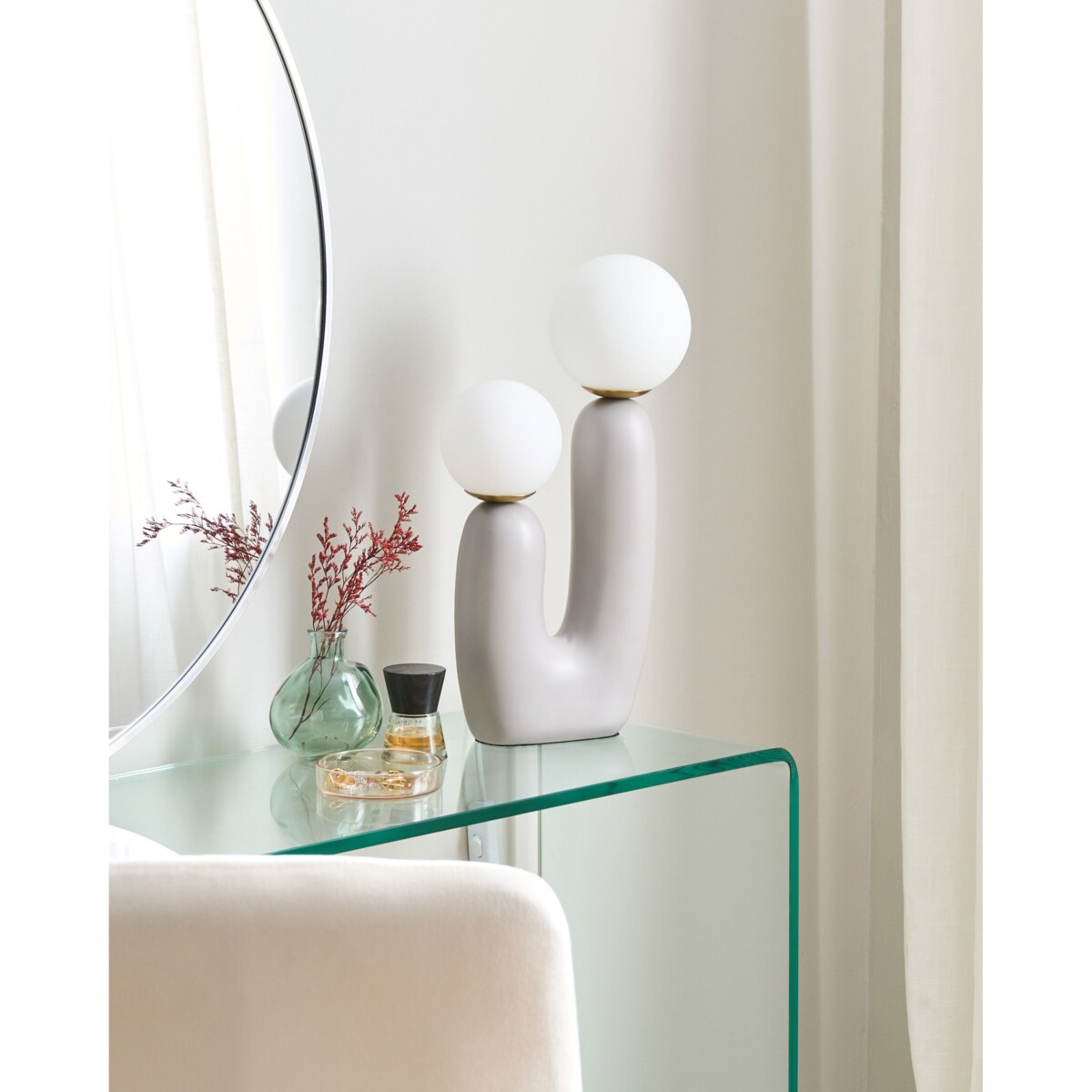 Lampa stołowa TULUN Szary