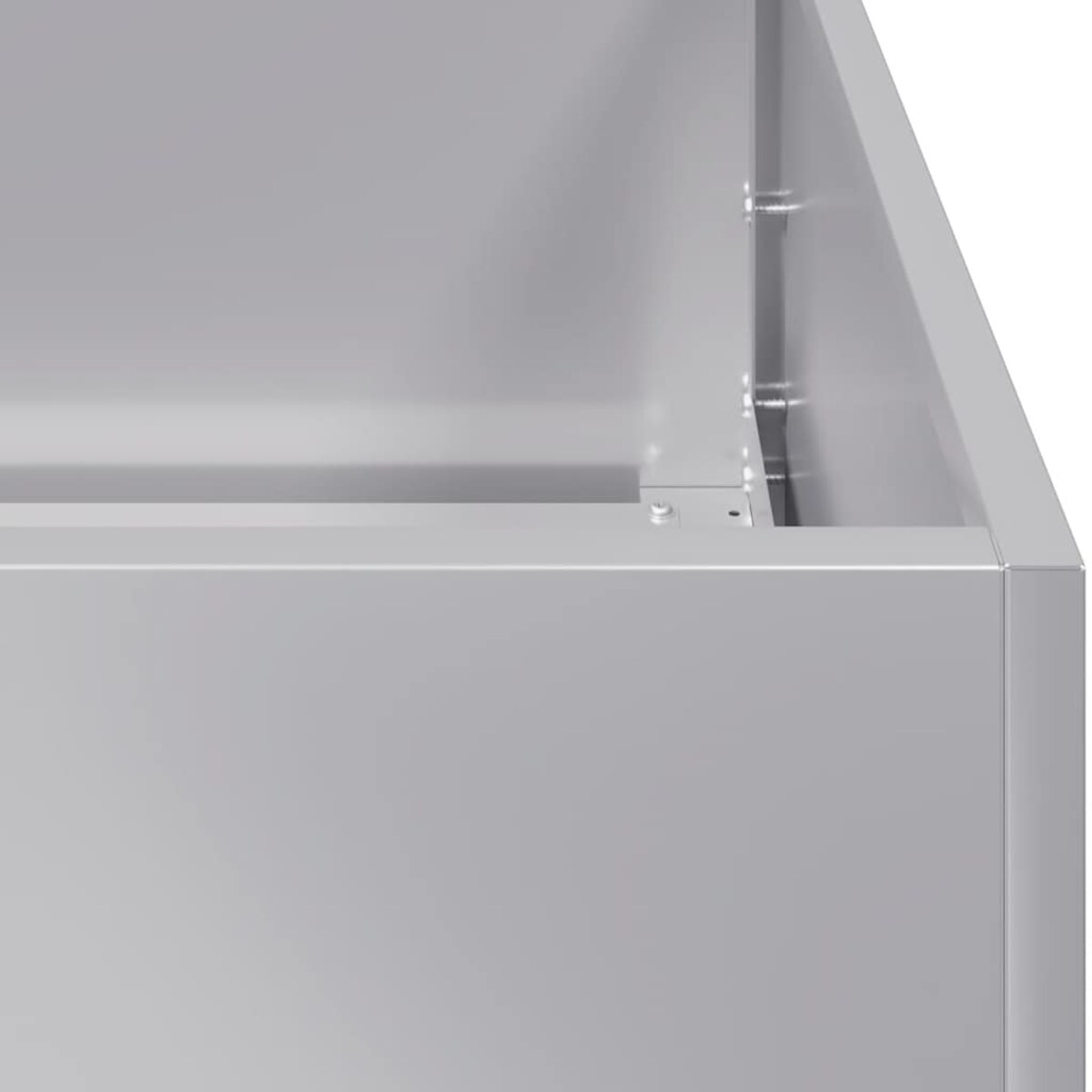 vidaXL Doniczka 40x80x40 cm Stal ocynkowana