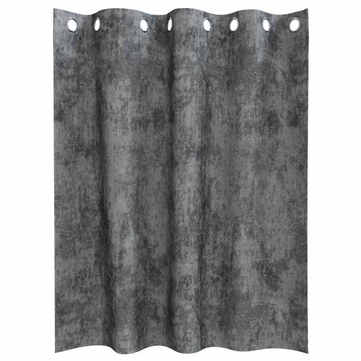vidaXL Zasłona z zasłonami 2 pcs Szary 140 x 140 cm Aksamit