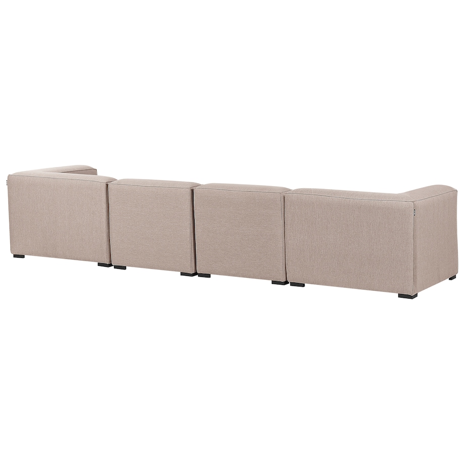 Sofa ogrodowa z otomaną dla 4 osób AREZZO Beżowy Modułowy