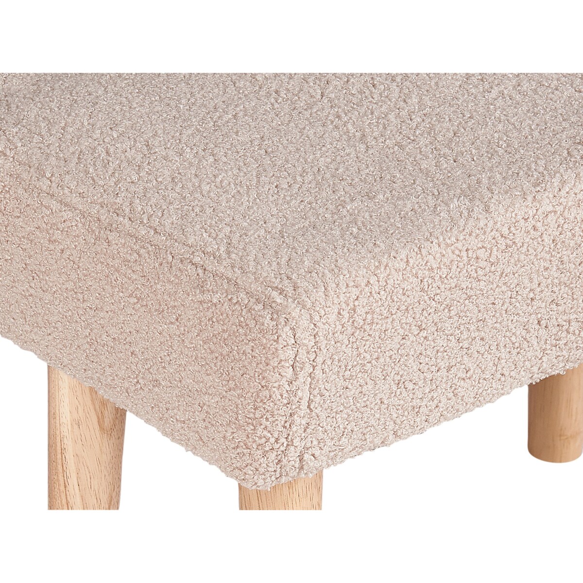 Stołek boucle beżowy TAKOMA