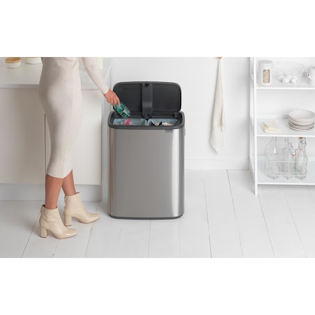 Kosz na śmieci Touch Bin BO 2x30L stal matowa 221422