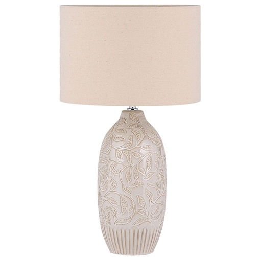 Lampa stołowa SALZA Ceramika Beżowy