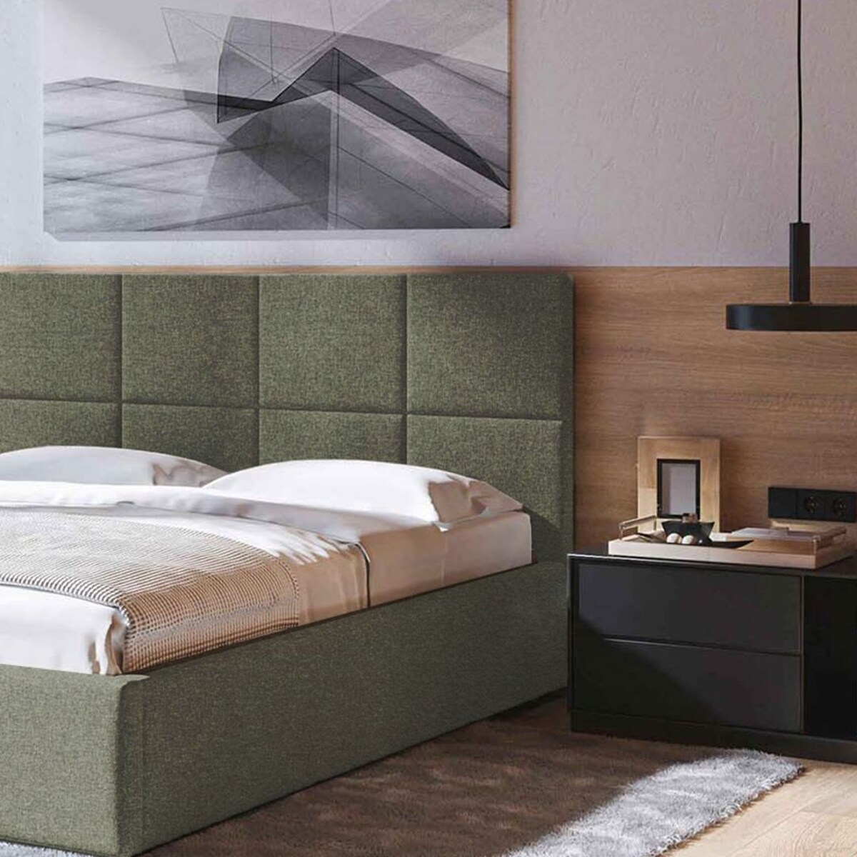 Mesonica Łóżko Bufo, pik zielone 140x200