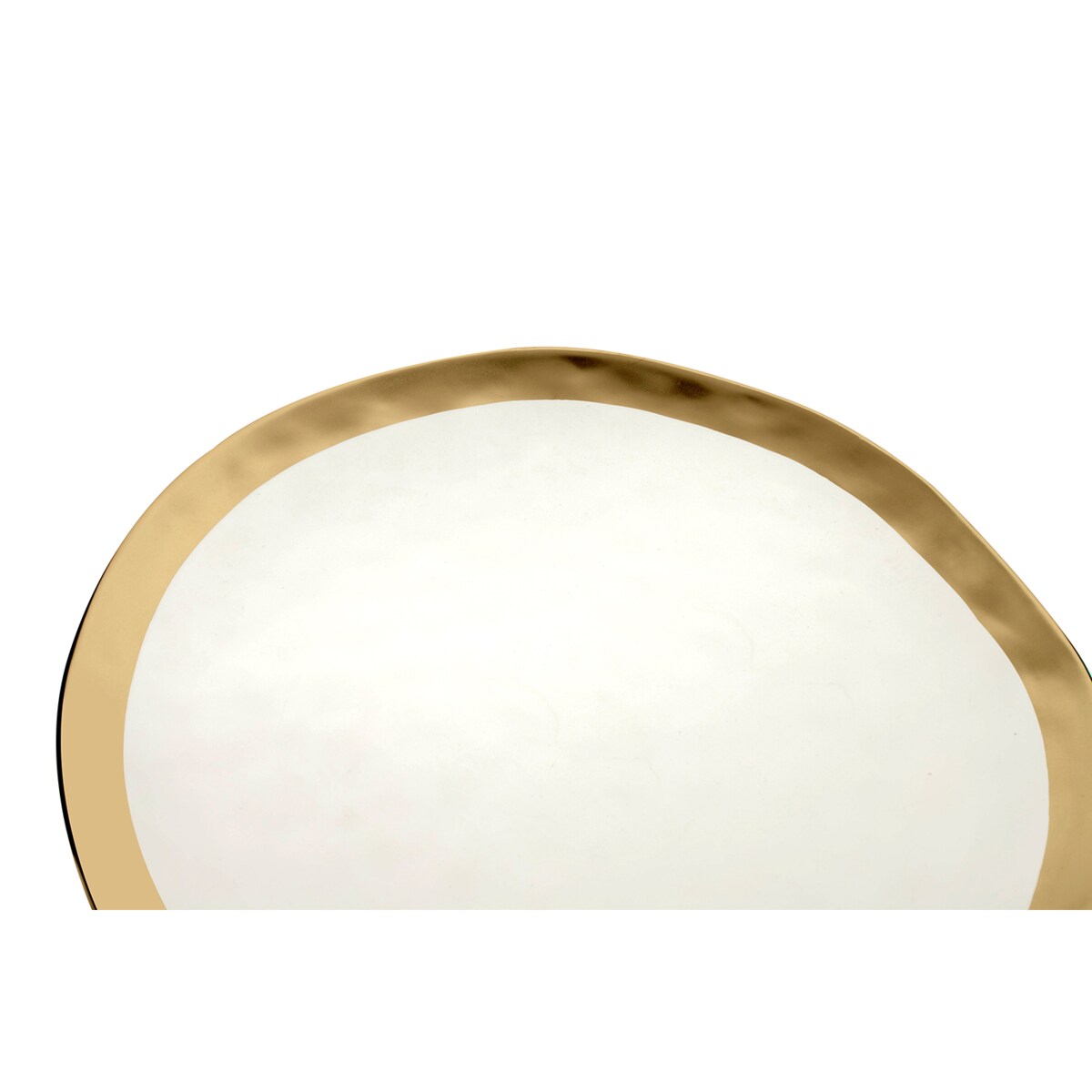 KARE talerz BELL 26 cm biało-złoty