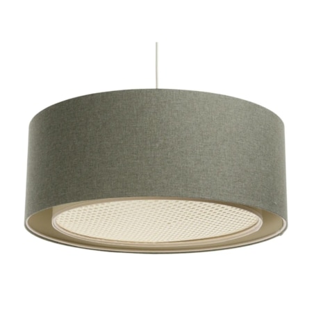 Lampa wisząca ERUTAN RATTAN 50 zielona