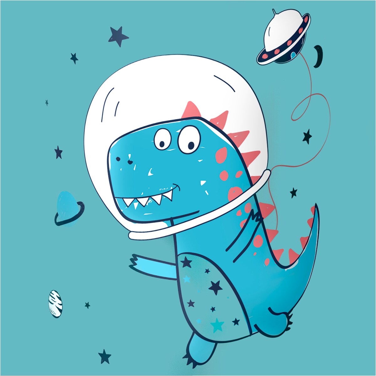 Pojemnik Śniadaniowy Dla Dzieci Lunchbox Na Śniadanie Chlebak Dziecięcy Dinozaur Niebieski