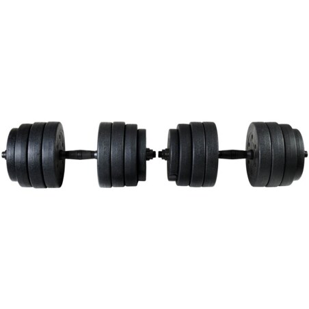 Zestaw hantli 2x20 kg Regulowane hantle 40 kg z funkcją sztangi funfit