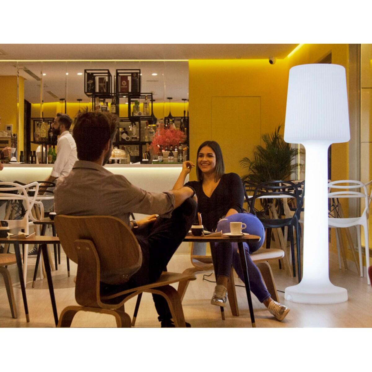 Ogrodowa lampa stojąca Carmen LUMCR110OFNW King Home LED 16W 6000K IP65 biała