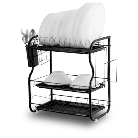 Duża suszarka do naczyń trzypoziomowa stojąca Massido