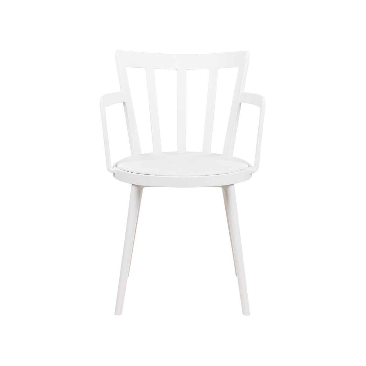 Zestaw 4 krzeseł do jadalni biały MORILL